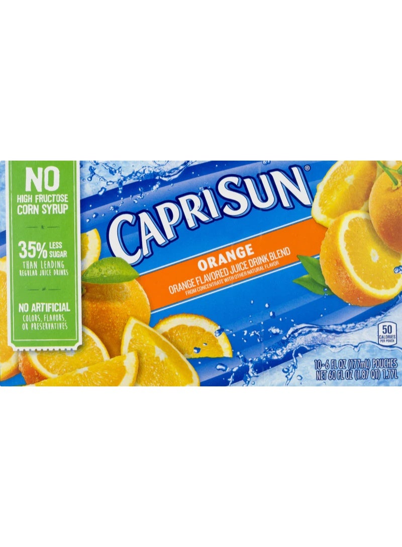 Capri-Sun Capri Sun Orange Fruit Crush Juice Drink 200ml x 40 Pack - Image 4